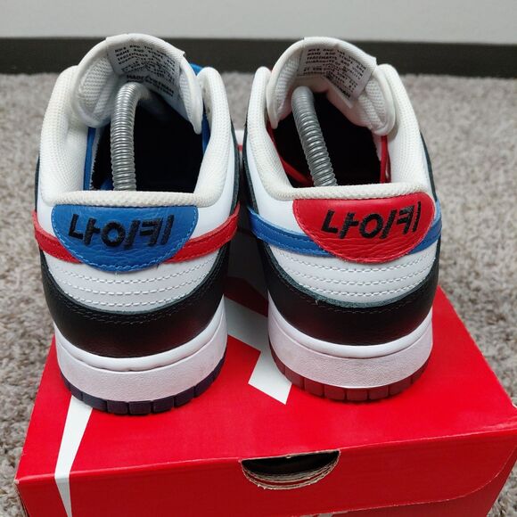 Nike Dunk Low SE Seoul Sneakers Mens 9 White Black Red Blue Korea DM7708-100 main image 5